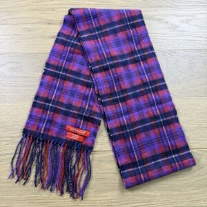 Coach Poppy Scarf Adult Cashmere Plaid Purple